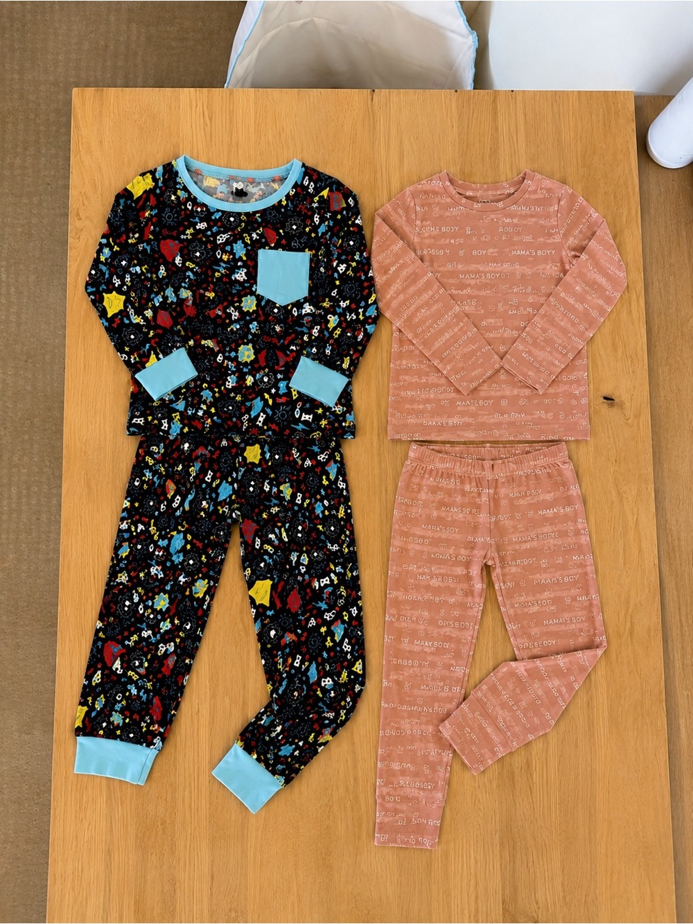 ☀️Boys 4T Long Sleeve Bamboo Pajama Bundle - 2 sets - Preloved